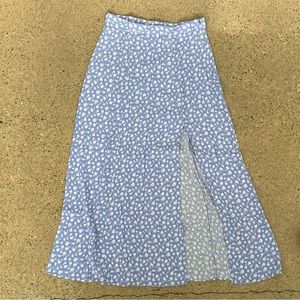 &OS High Waist Midi Skirt with Slit